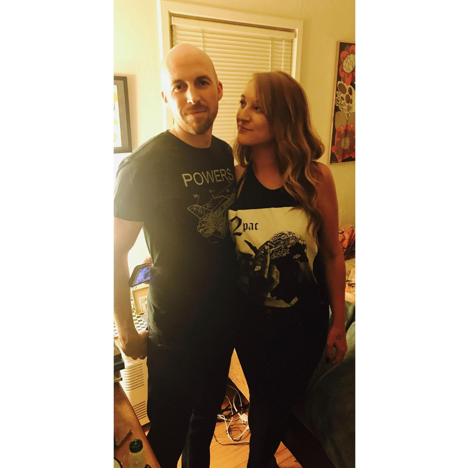 The first photo ever taken of us (Hil's Bday May 10th, 2017)