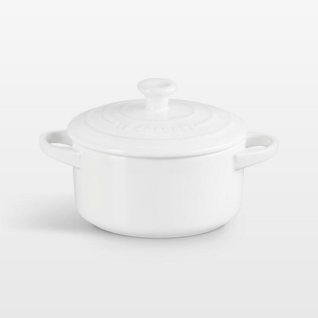 Le Creuset ® 24-Oz. White Round Mini Cocotte with Lid