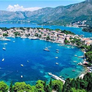 Our First Dinner in Cavtat, Croatia