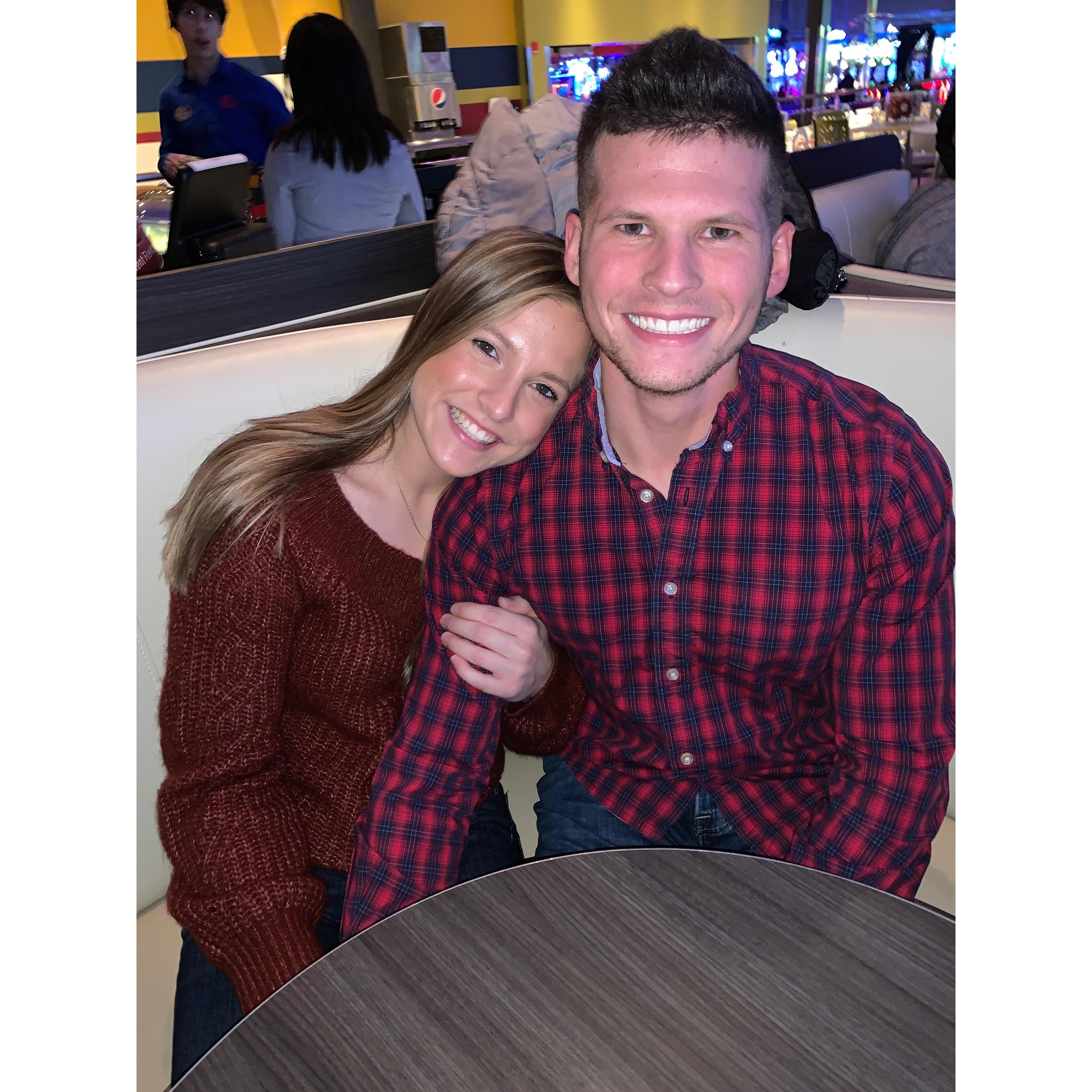 This was a picture taken during the first few months of dating.