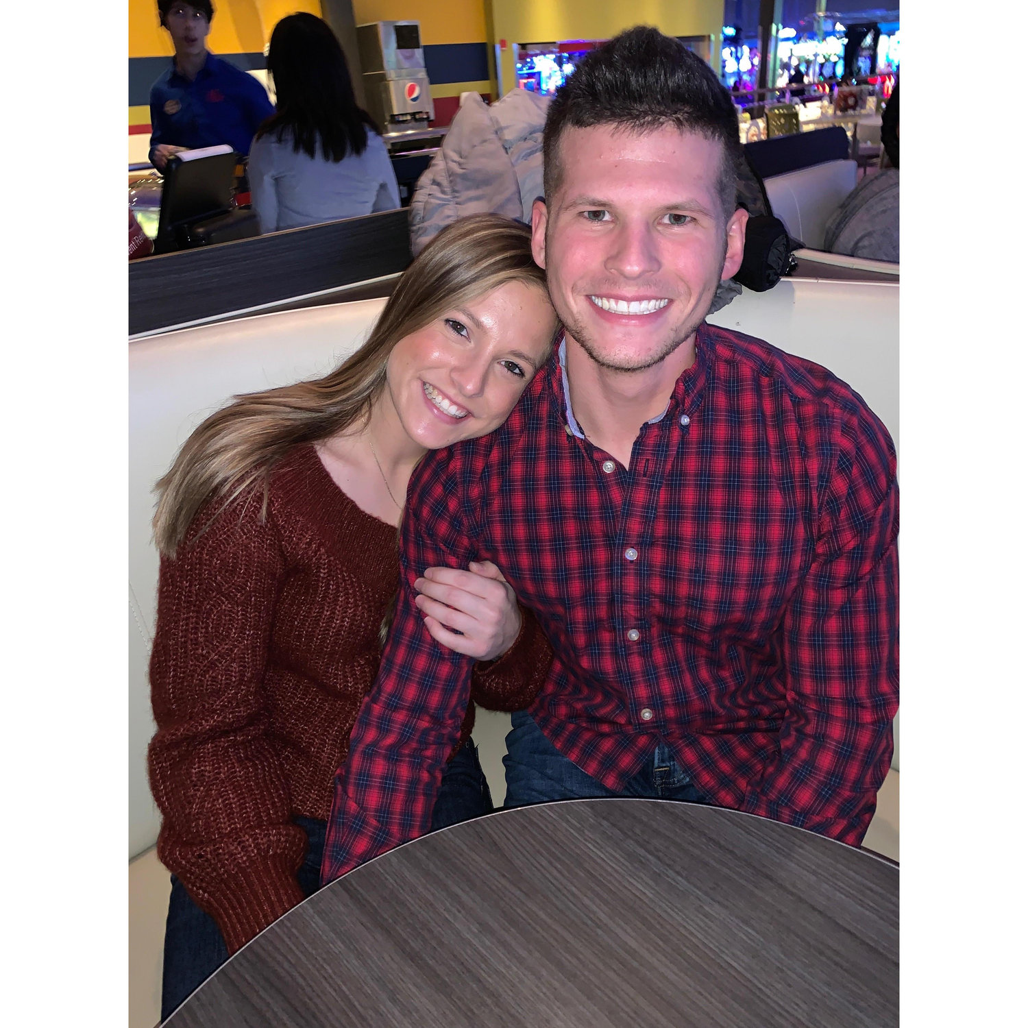 This was a picture taken during the first few months of dating.