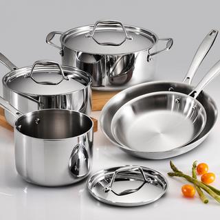 Gourmet TriPly Clad 8-Piece Cookware Set