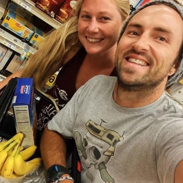 First grocery shopping trip together! Banana's are still Josh's number 1 grocery list item... always.