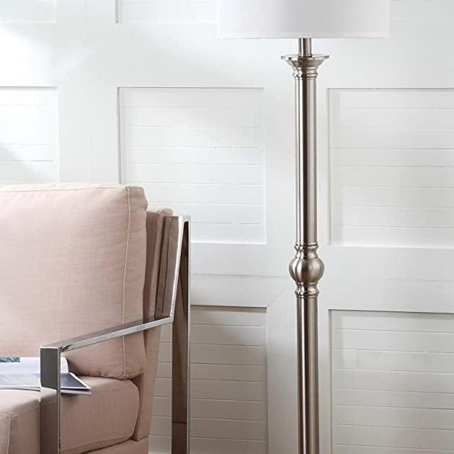 Safavieh Lighting Collection Theo Nickel 60-inch Floor Lamp