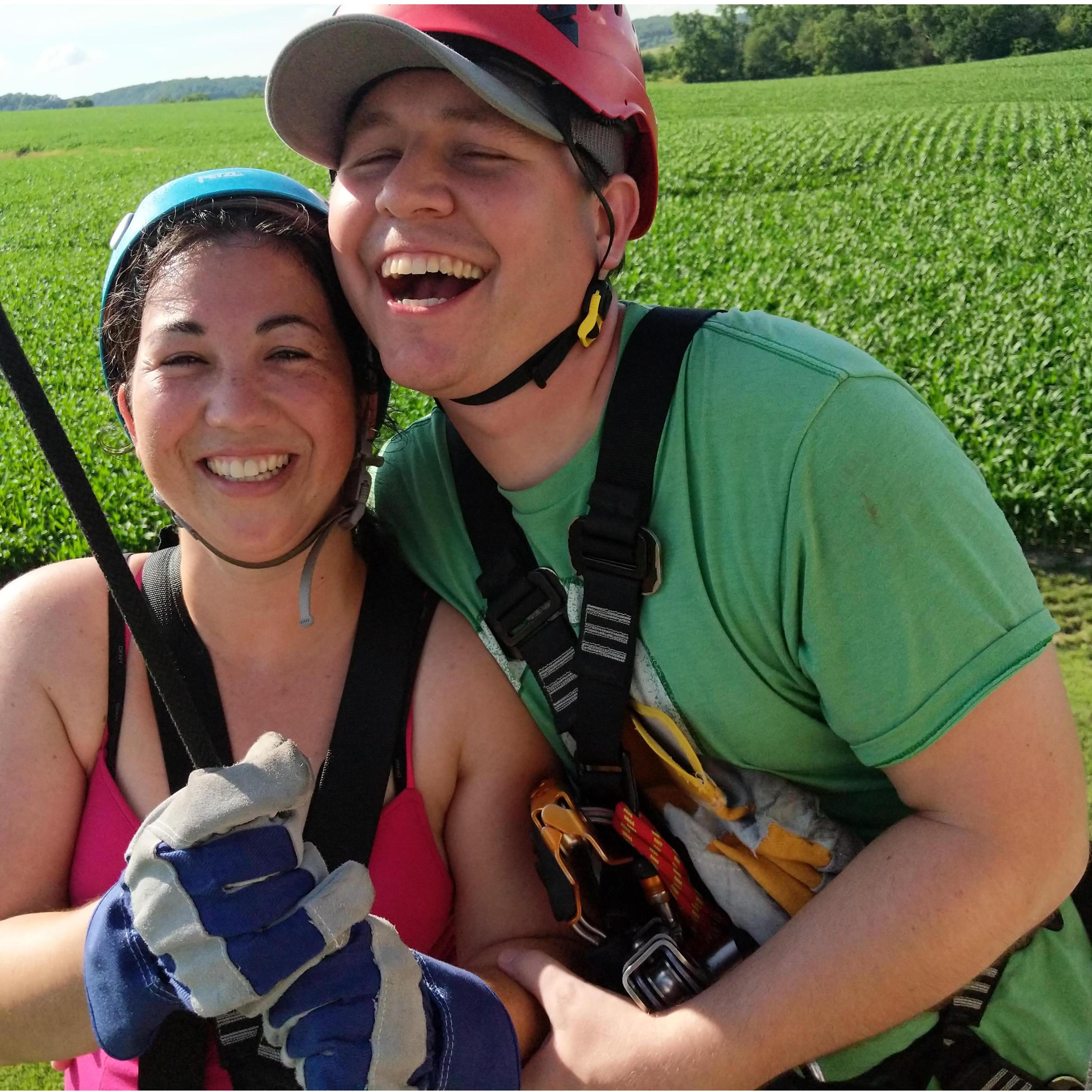 Ziplining in Iowa 2019