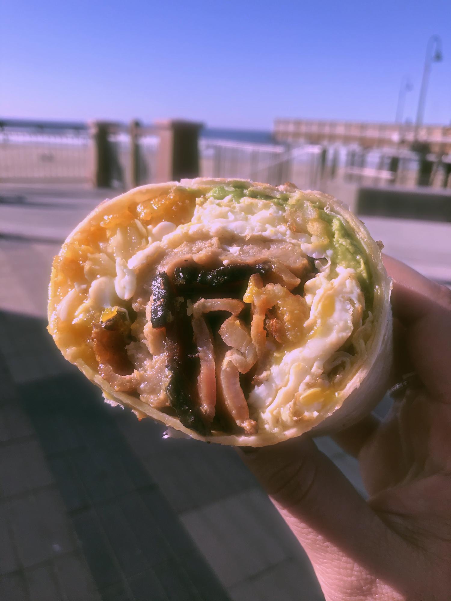 Breakfast wrap from Hoagies in Pismo Beach