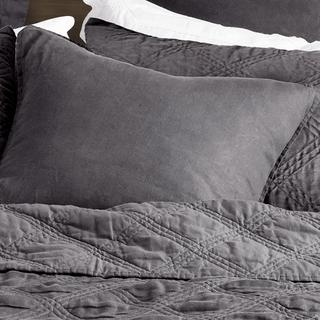 Washed Linen Square Pillow Cover, Set of 2