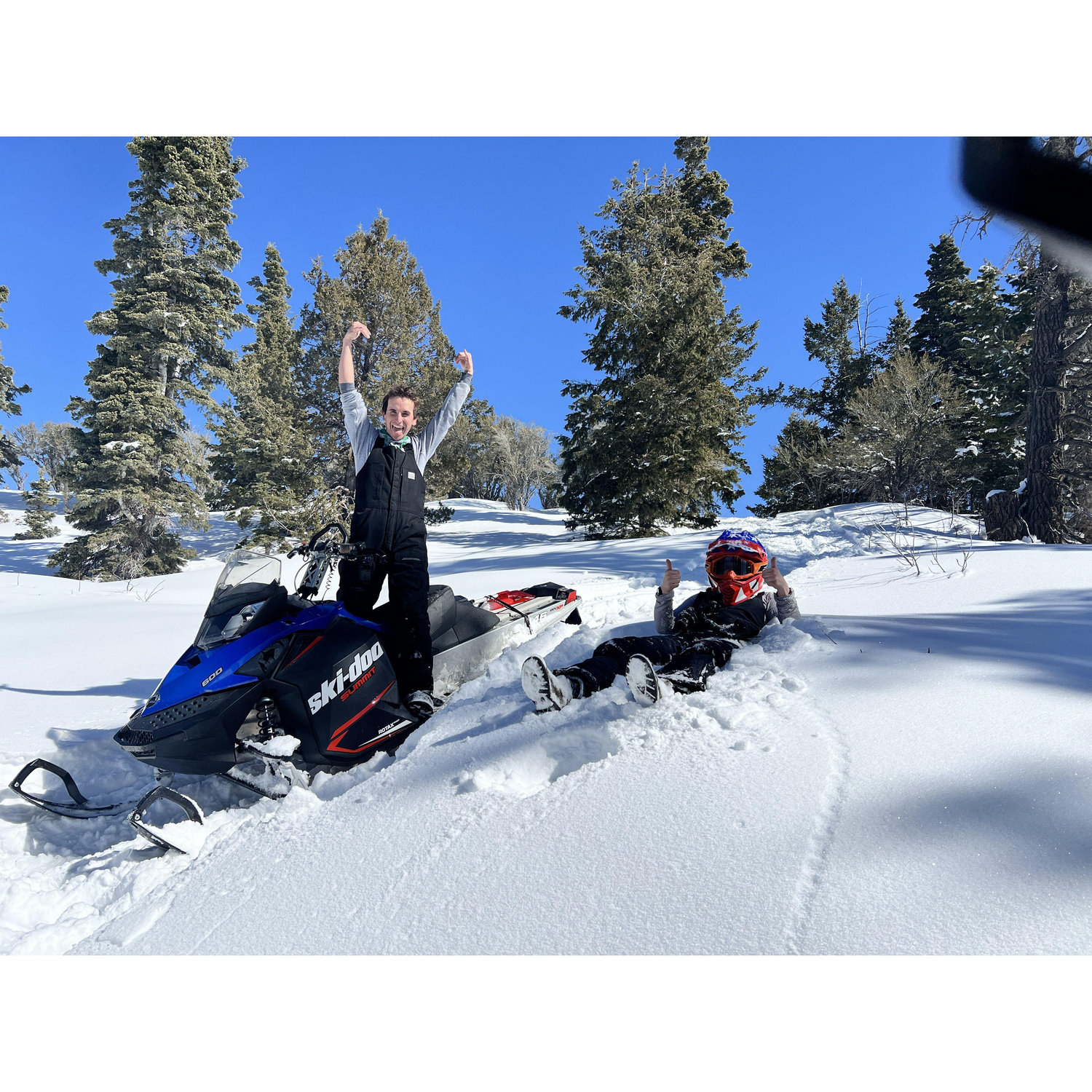 Bout 6 foot a snow