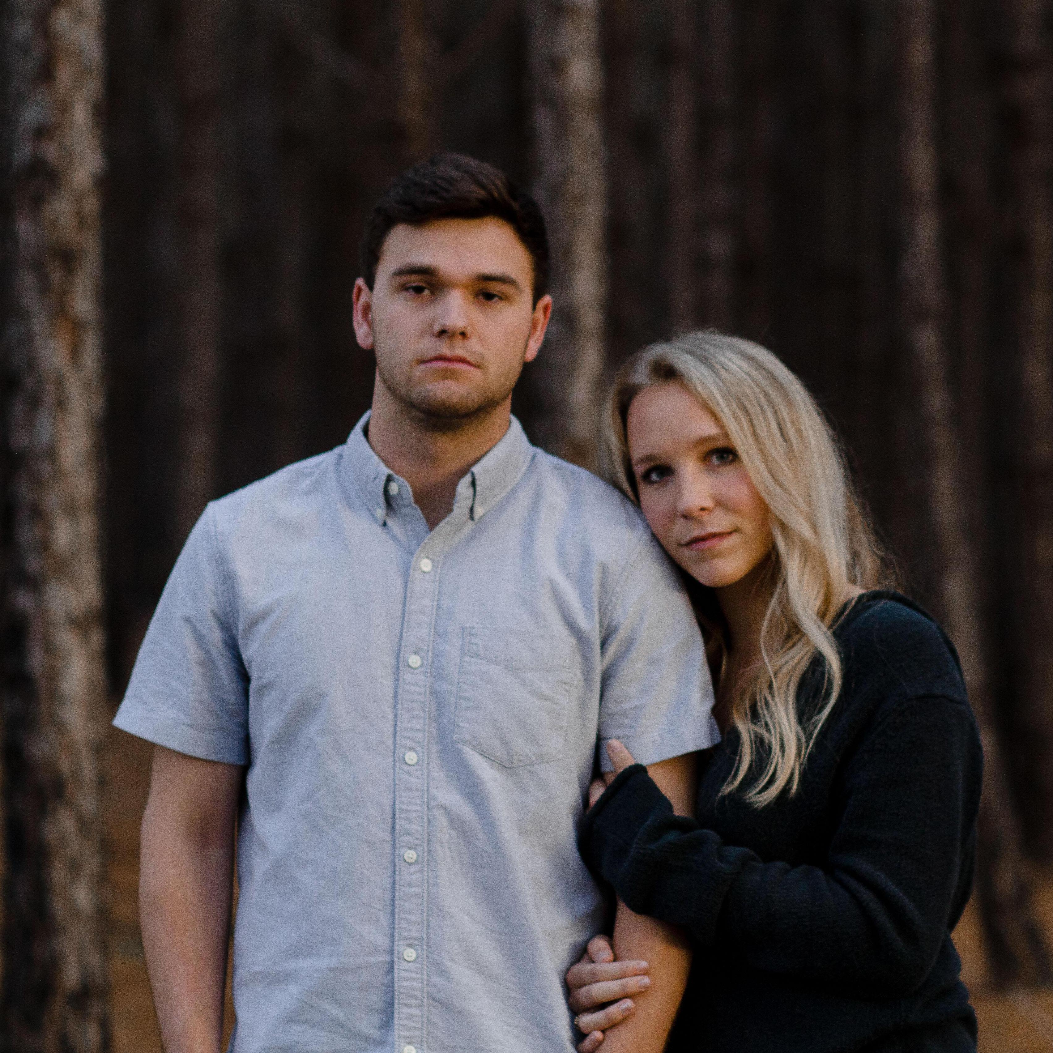 looking all serious.