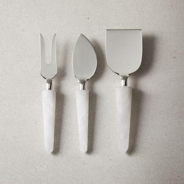 Tova White Quartz Cheese Knives Set of 3