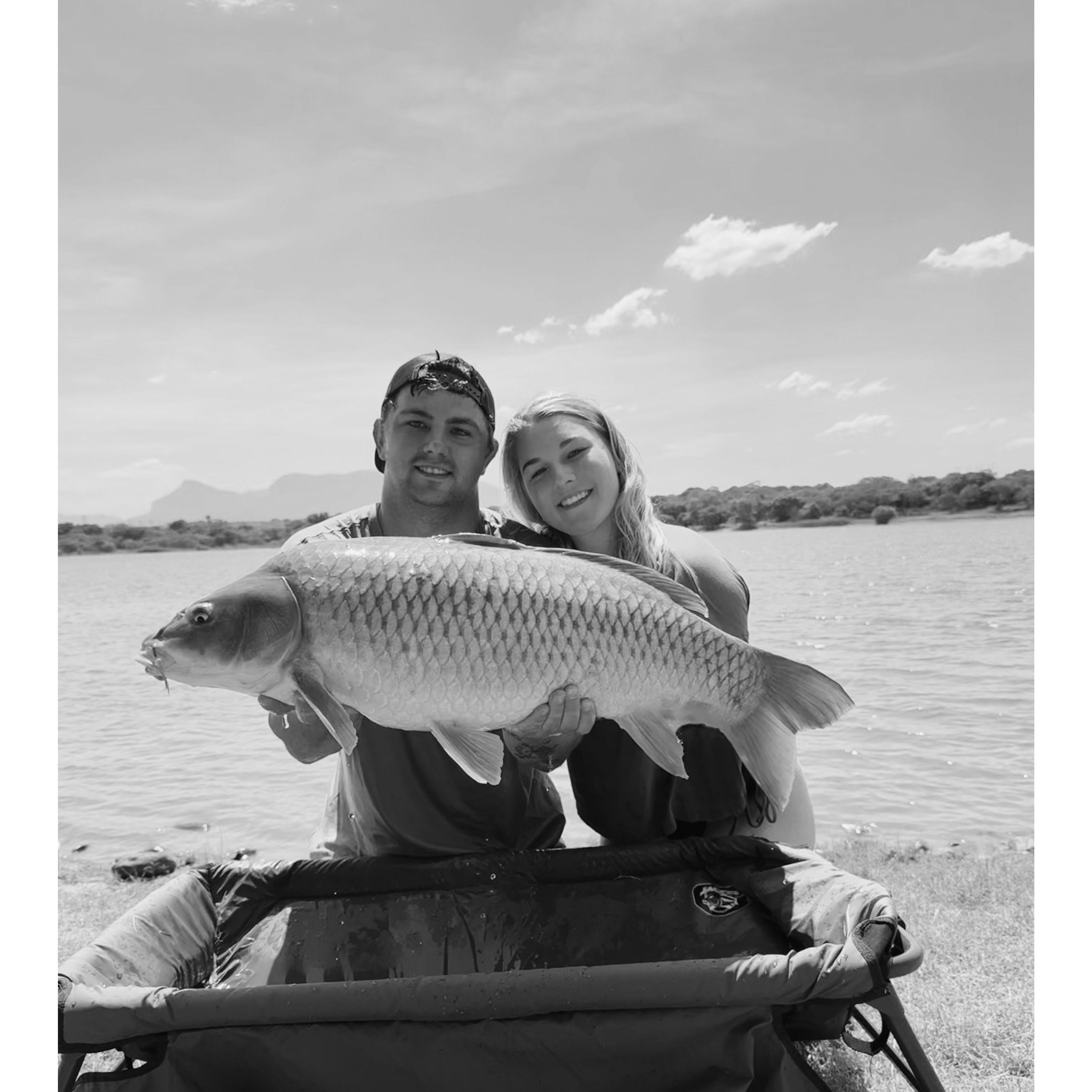 Fishing is something we both enjoy. This is one of the many fishing trips we've done