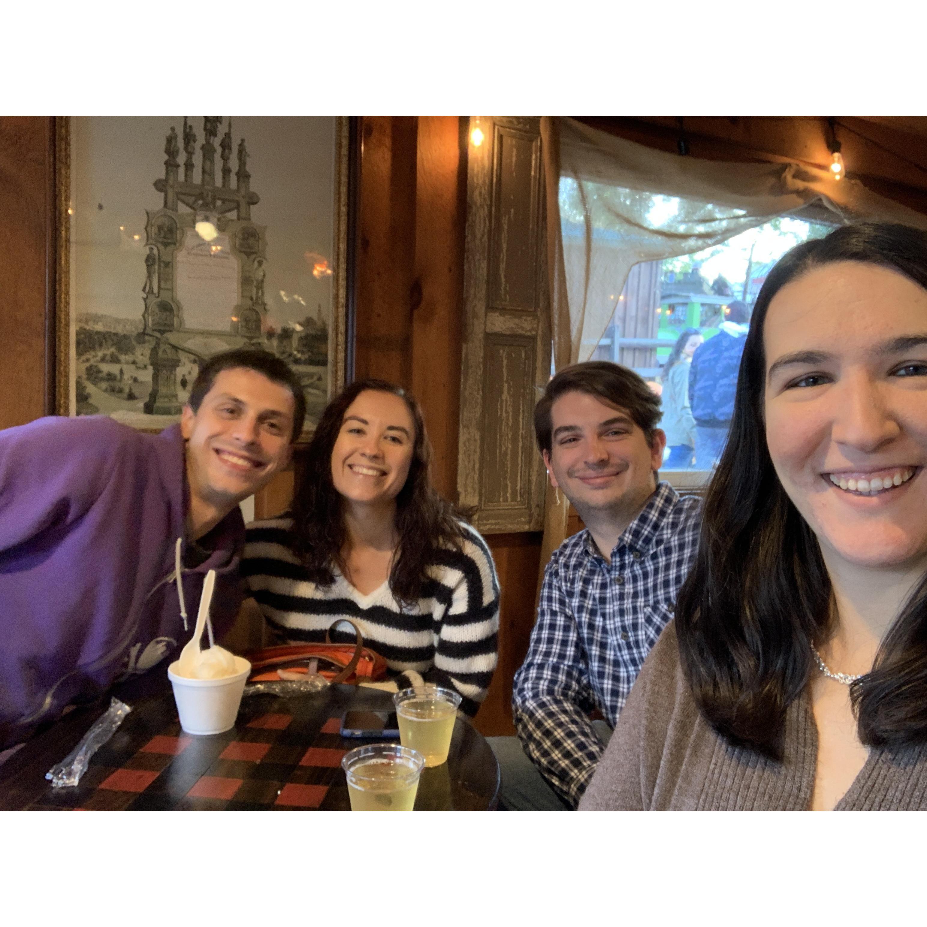 Arsenal Cider at Soergels- one of our fave hang outs with some wonderful friends!