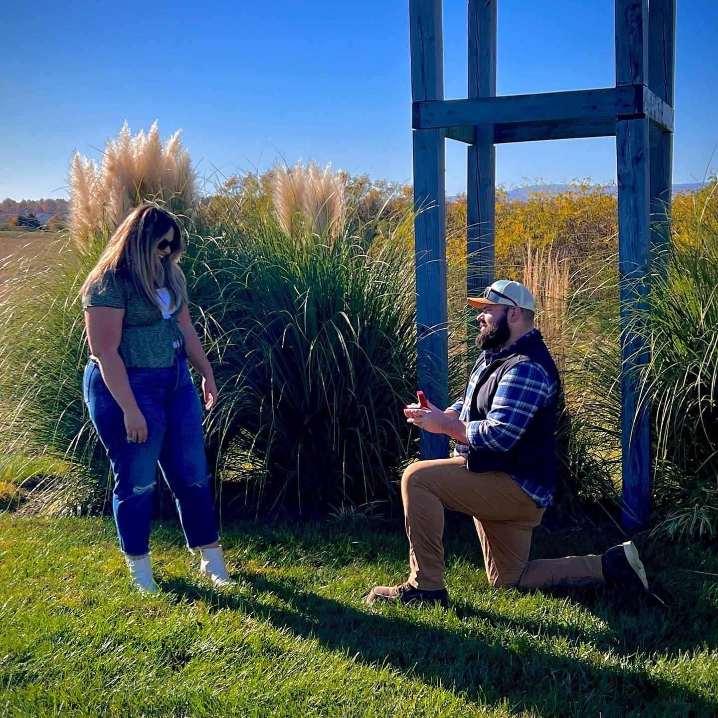 Nicholas proposing, October 29, 2023