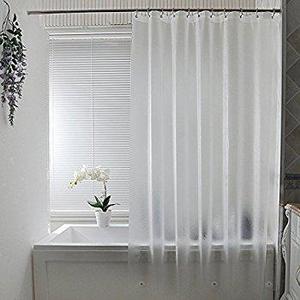 InterDesign PEVA 3 Gauge Shower Curtain Liner - Mold/Mildew Resistant, PVC Free – Clear, 72” x 84”, Long