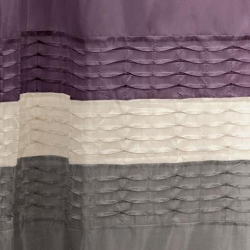 Mia Shower Curtain Purple/Gray - Lush Decor®