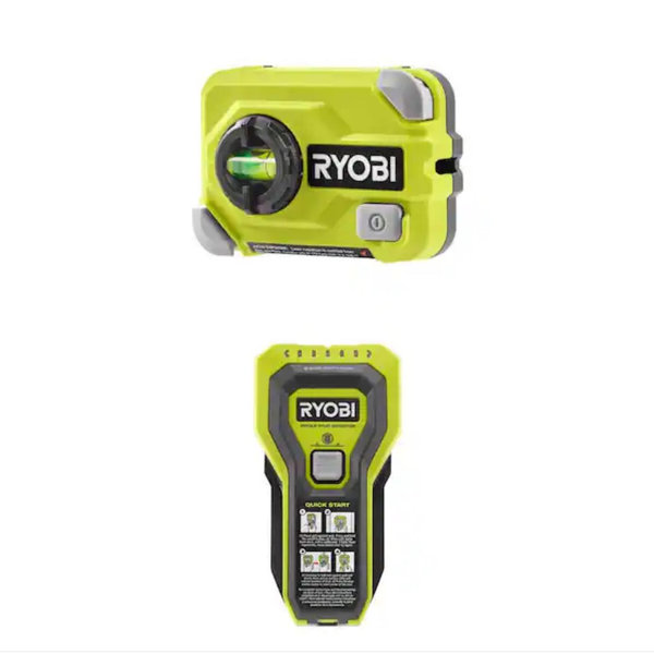 RYOBI 15 ft. Compact Laser Level and Whole Stud Finder Combo
