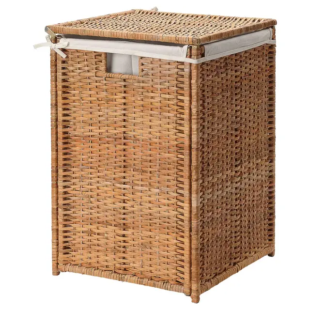 BRANÄSLaundry basket with lining, rattan21 gallon