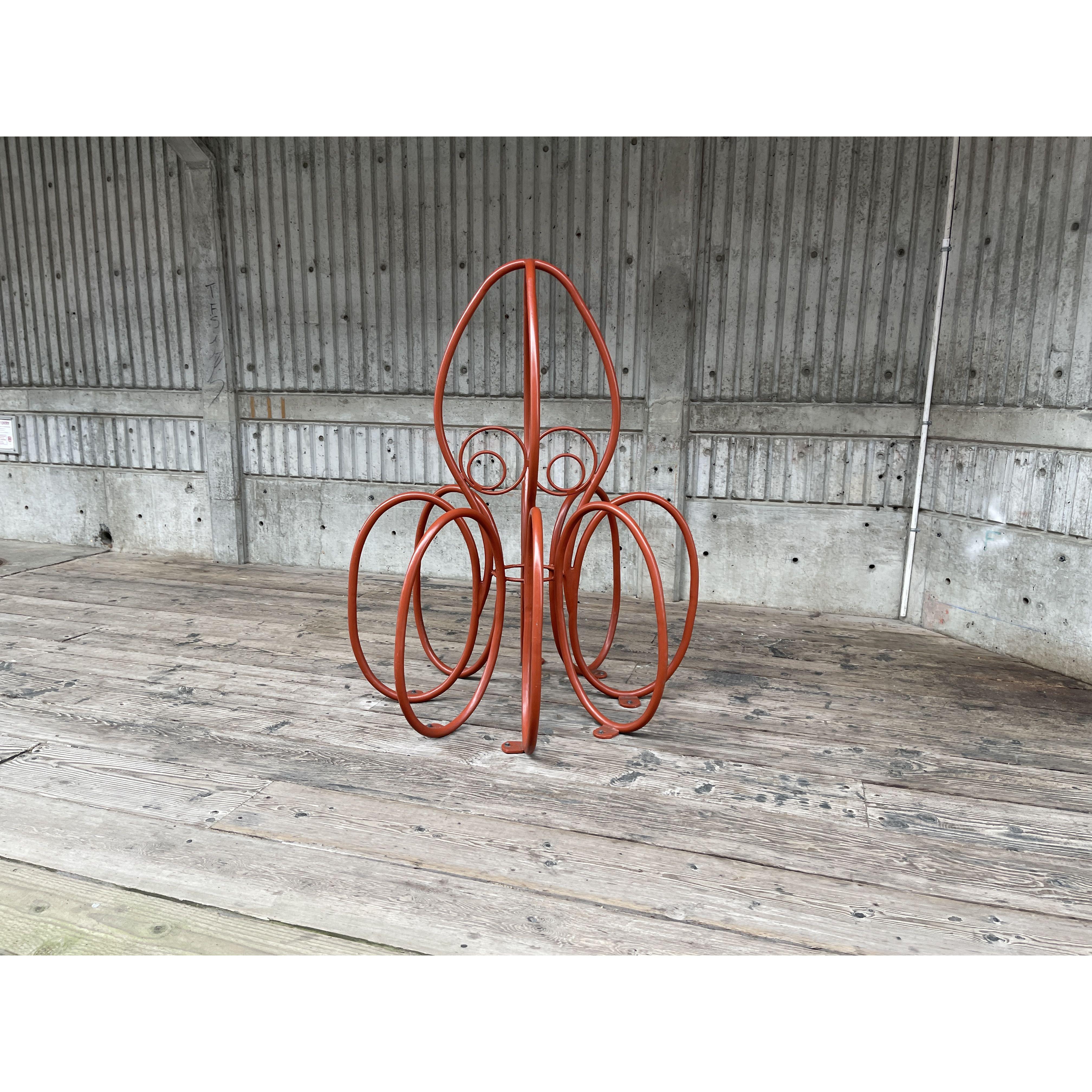 Seattle Aquarium 10:00am-11:30am 3/11/23 (Justin thought this bike rack was so funny)
