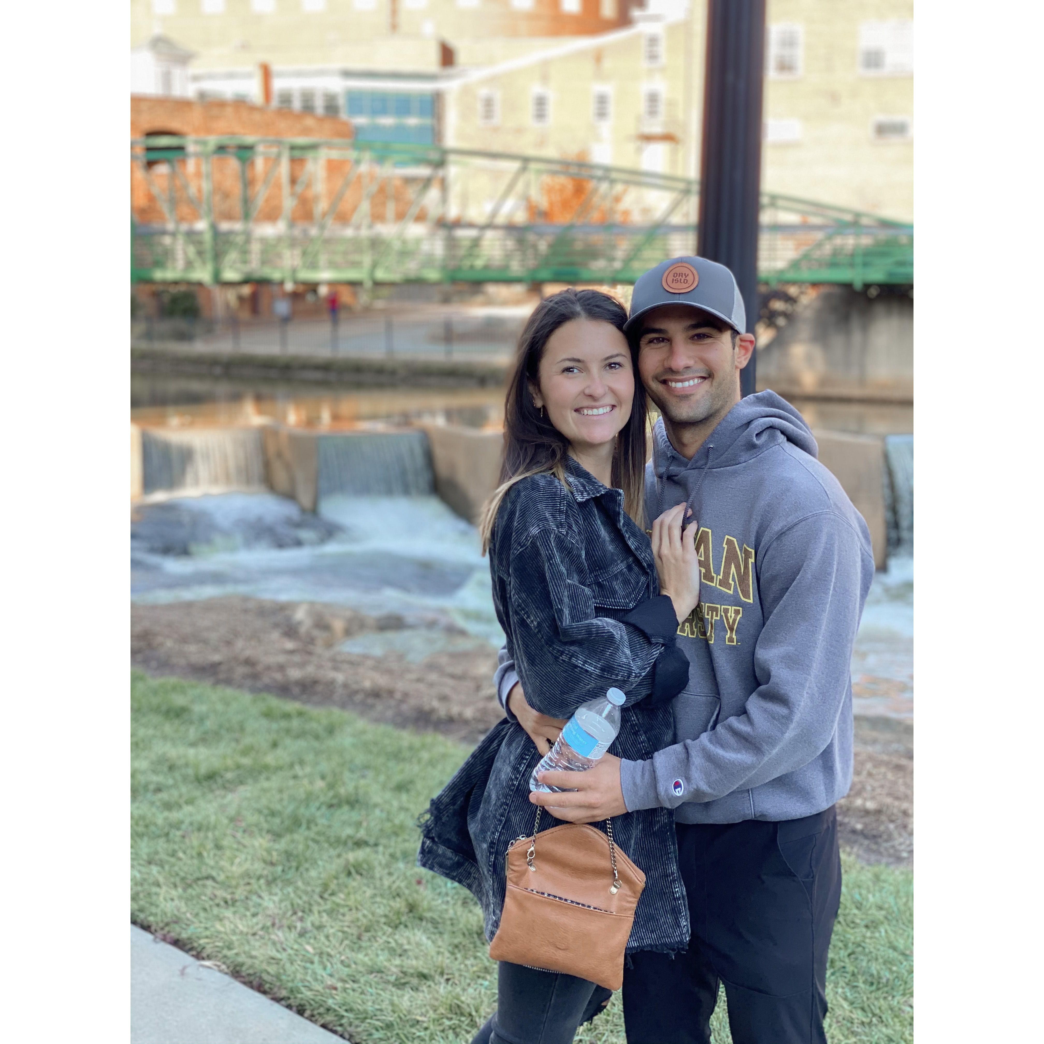 Steve surprised Ashlyn in Greenville shortly after the Albuquerque trip