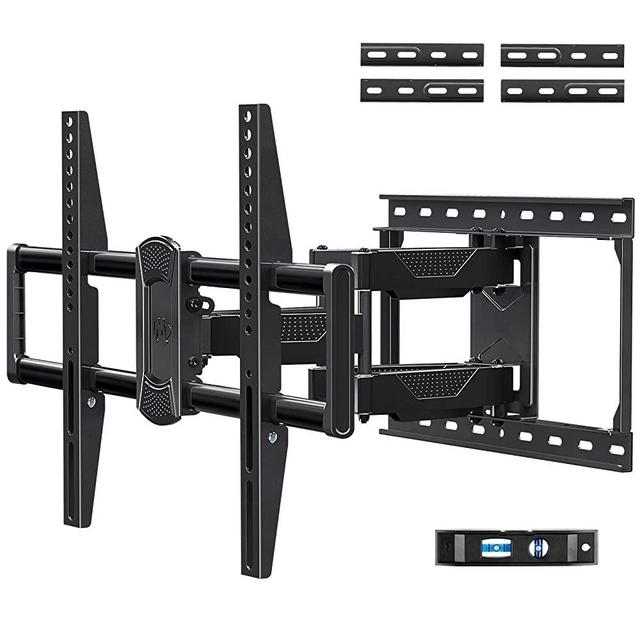 Mounting Dream Full Motion TV Mount for Most 42-70 Inch TVs, Adjustable TV Mount Swivel and Tilt with Articulating Dual Arms, Loading 100 lbs, Max VESA 600x400mm, Fits 16", 18", 24" Studs MD2617-24K