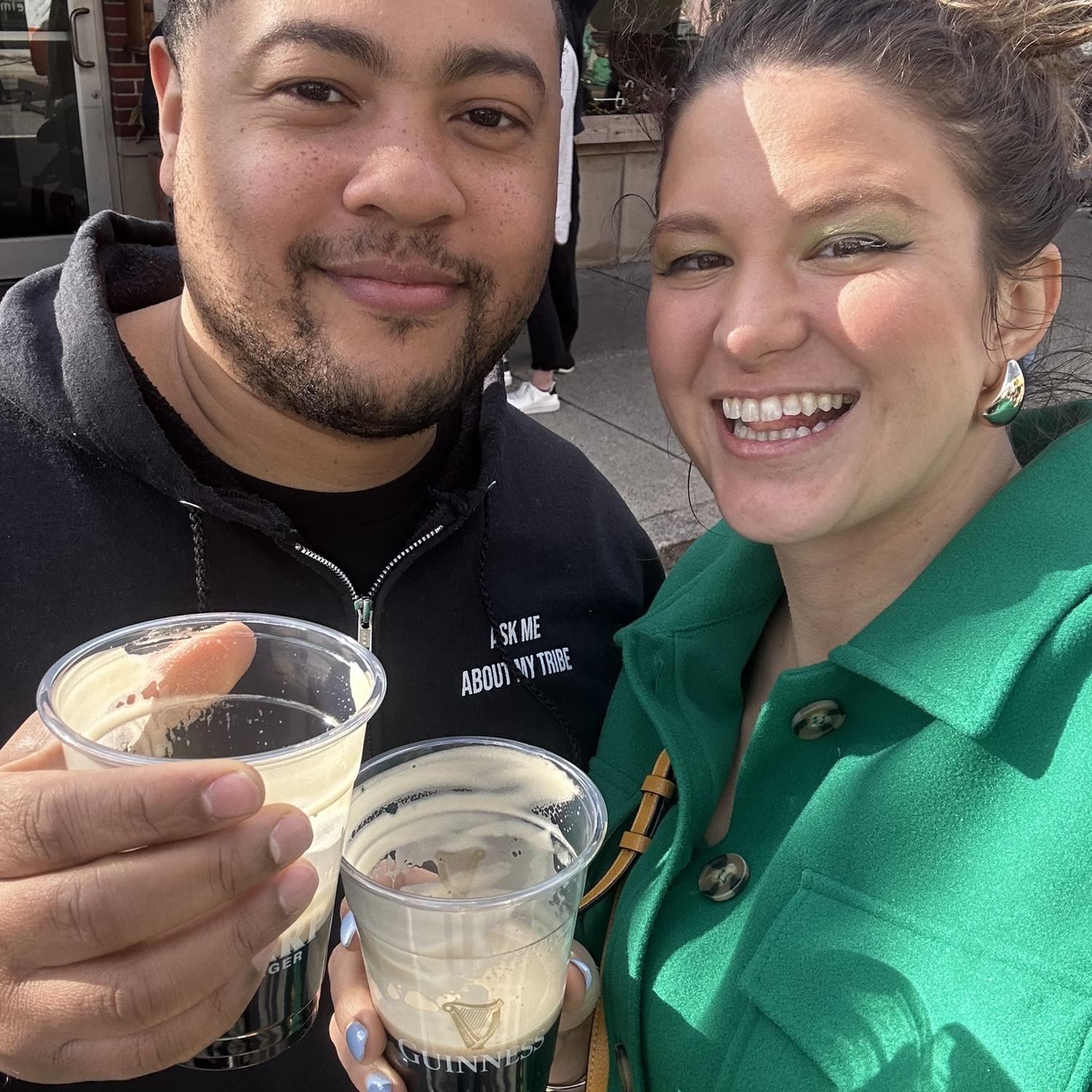 1 year meet-a-versary on St. Patrick's Day
