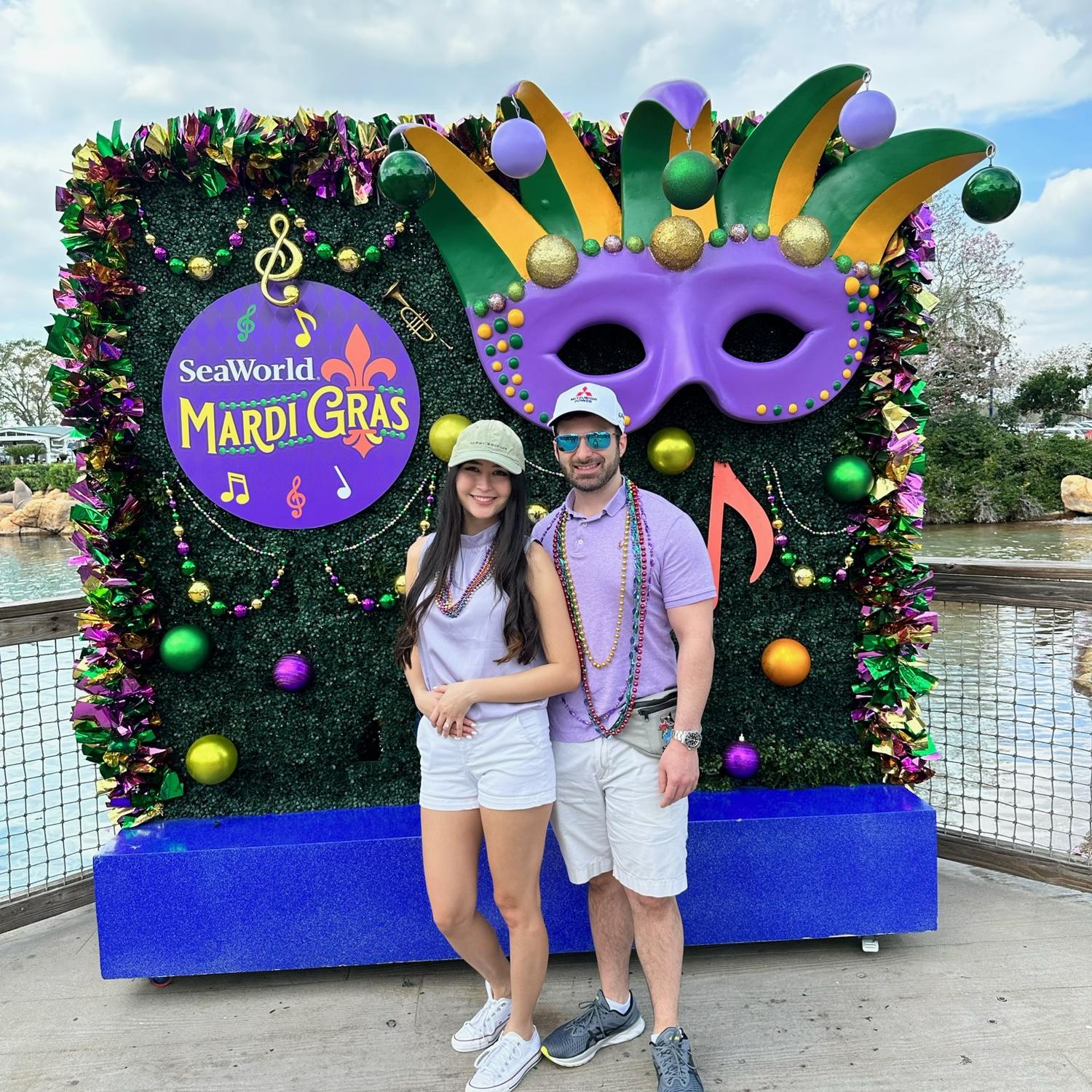 Mardi Gras at SeaWorld 💜