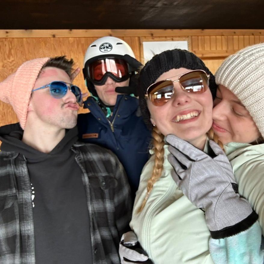 First Big date learning how to snowboard. Aleah got a concussion and still decided to snowboard through the day