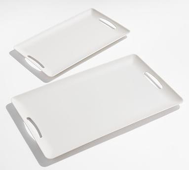 Mason Modern Melamine Handled Serving Platters - Set of Two