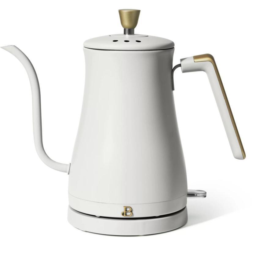 1.0L Electric Gooseneck Kettle, White Icing by Drew Barrymore