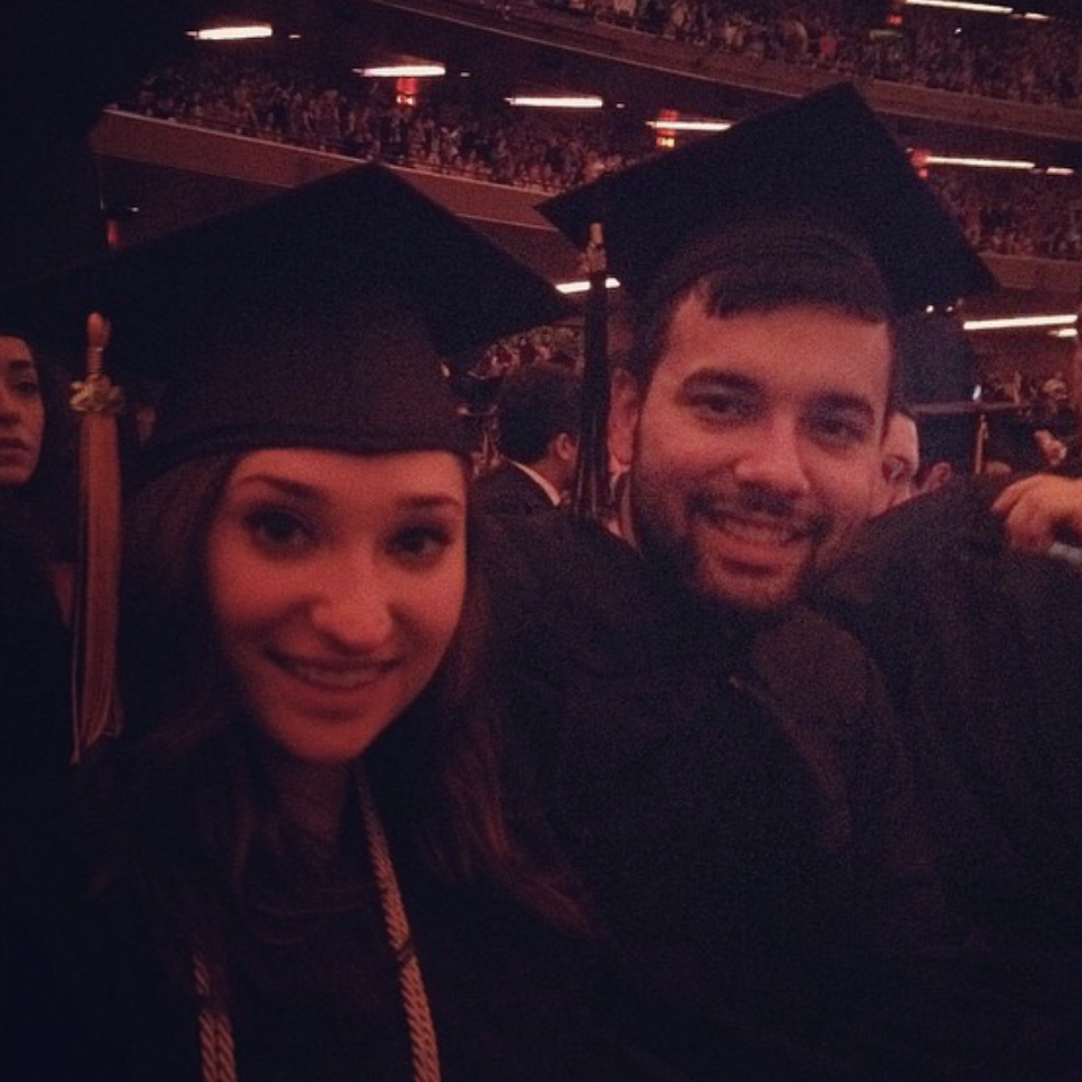 We graduated right after the other - ladies first though! 05.14.2014