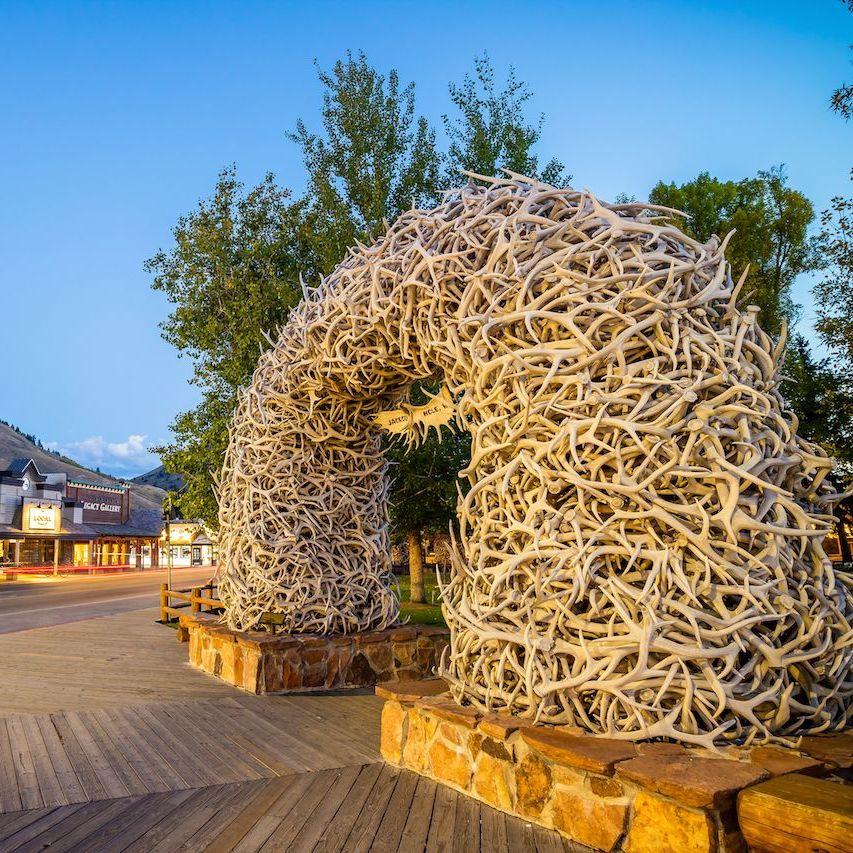 Downtown Jackson Hole Antler Arch