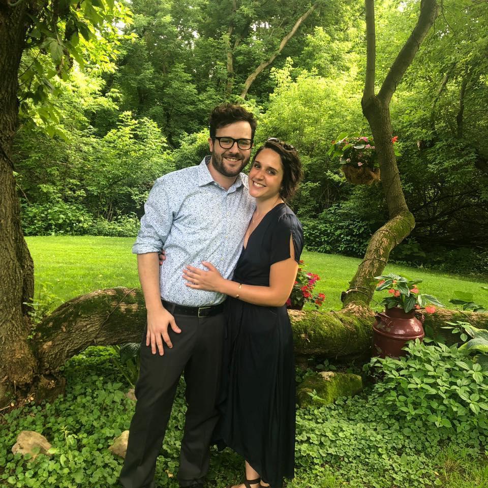 At our really good friends Steve and Luna's wedding in Wisconsin (you'll meet them at the wedding). Love them so much!