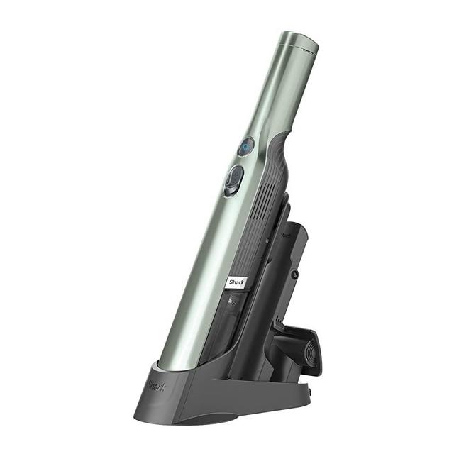 Shark WV201GNBRN WANDVAC Cordless Hand Vac, Lightweight and Portable at 1.4 lbs. with Powerful Suction, Charging Dock, One-Touch Empty for Car & Home, Green, 0.08 Qt. Capacity