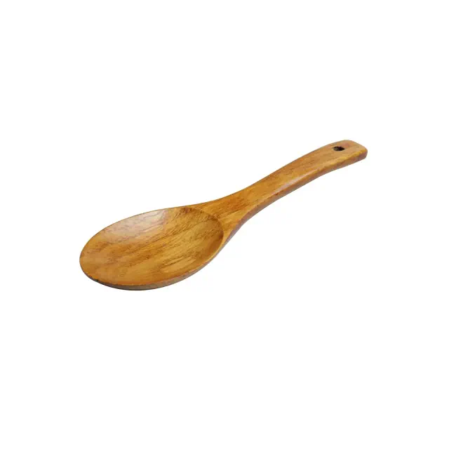 Unique Bargains Wooden Kitchen Non-stick Heat-resistant Tableware Rice Spoon