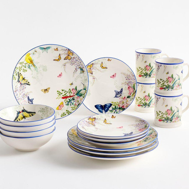 Meadow Stoneware 16- Piece Dinnerware Set - Multi