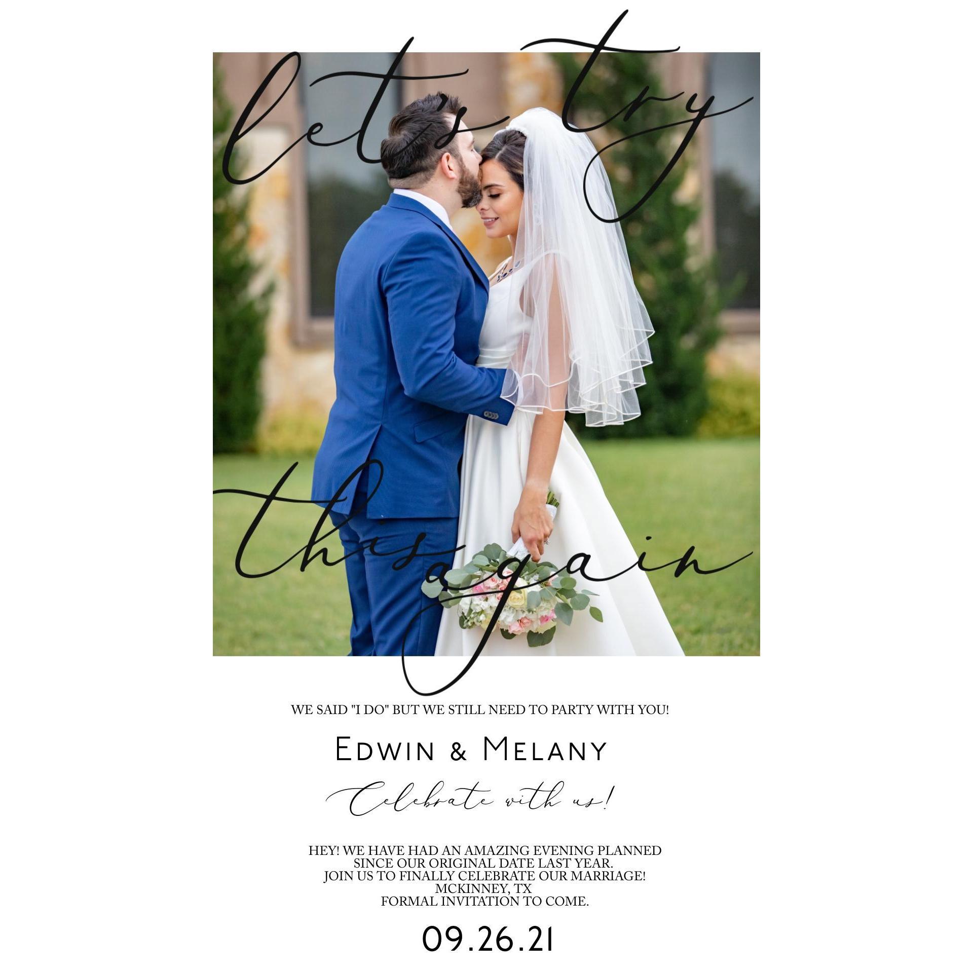Save our new date: 09.26.2021