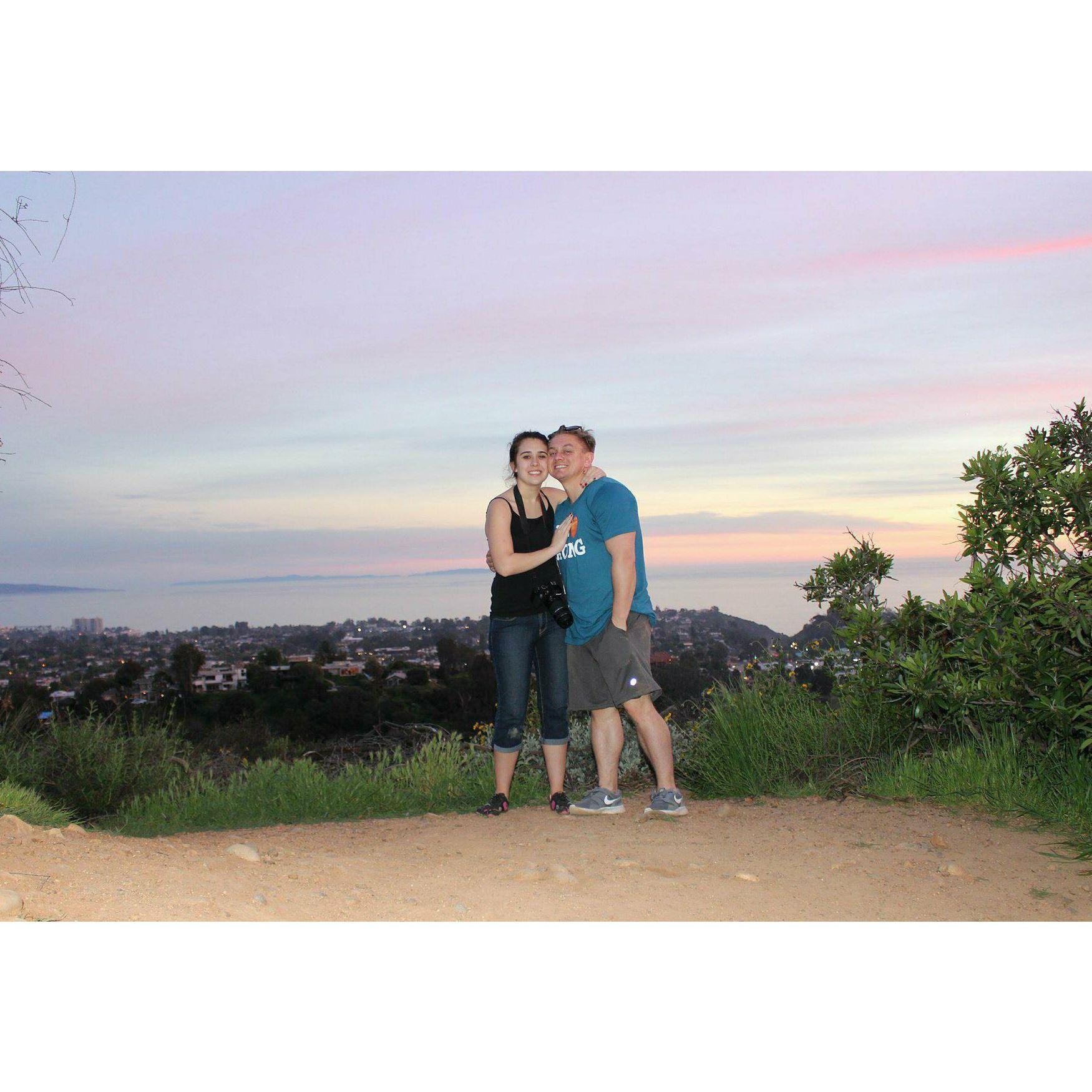 Taken at the top of a mountain in Santa Monica, California