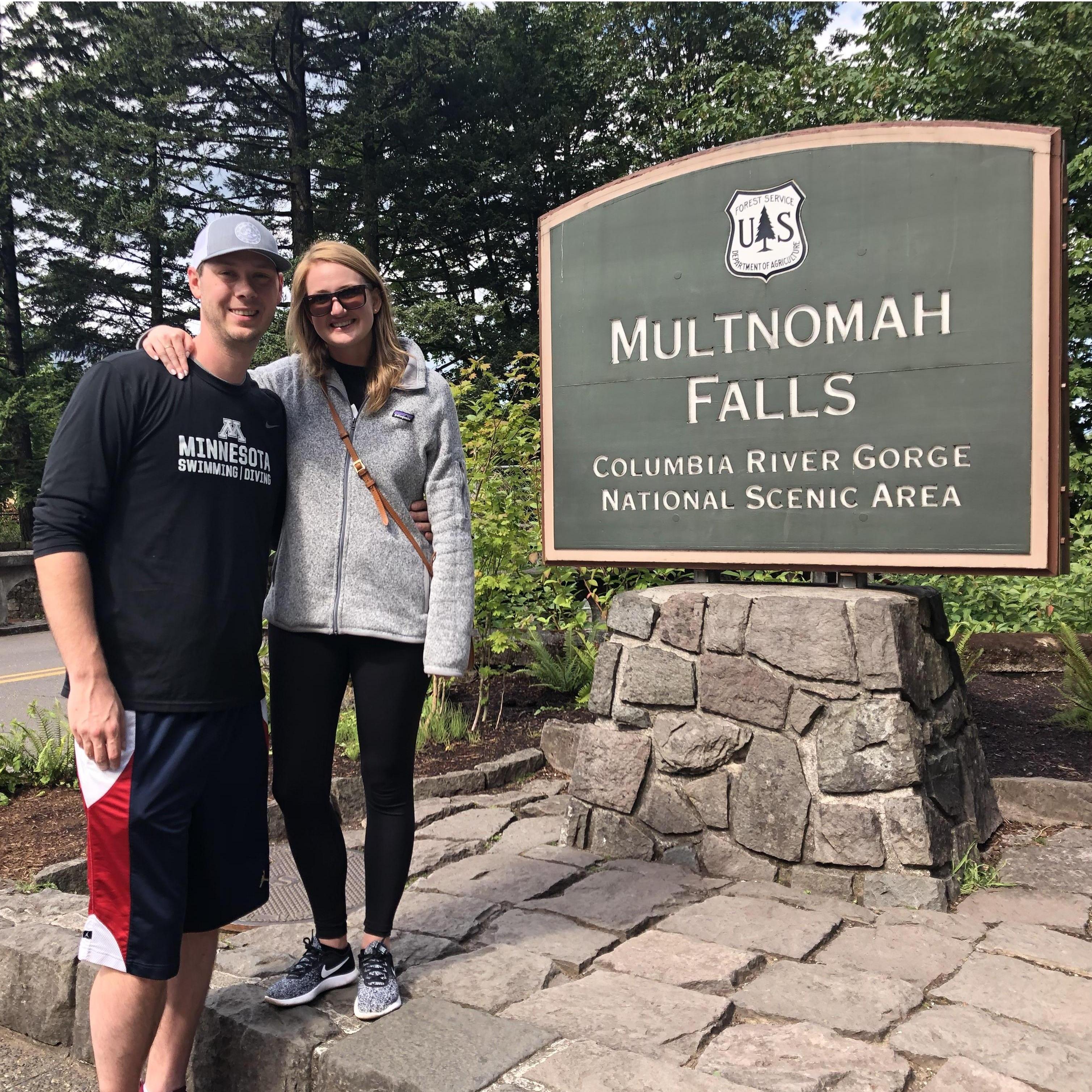 Our first vacation as a couple - Day 1 just outside of Portland, OR.