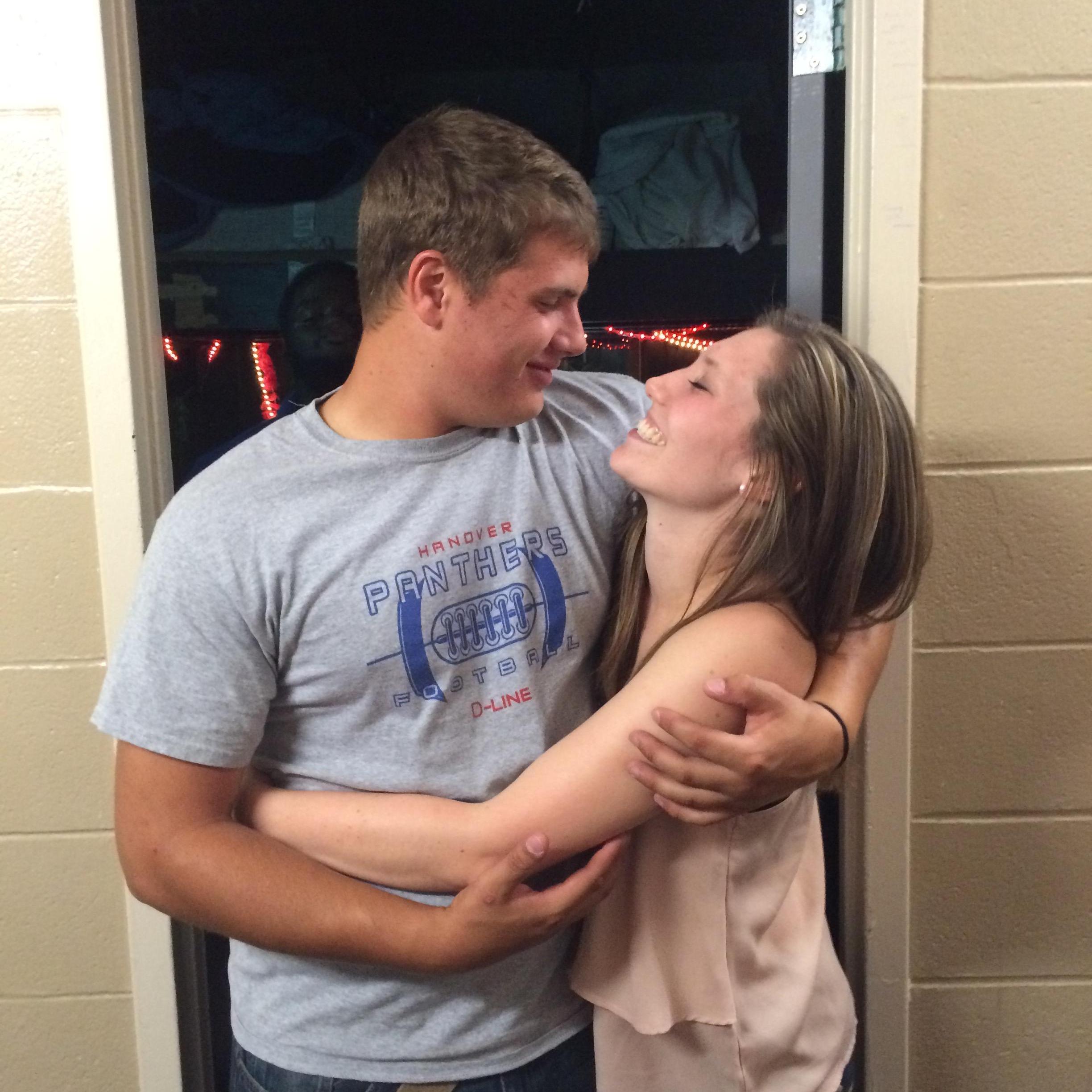 Our first "lovey dovey" picture.