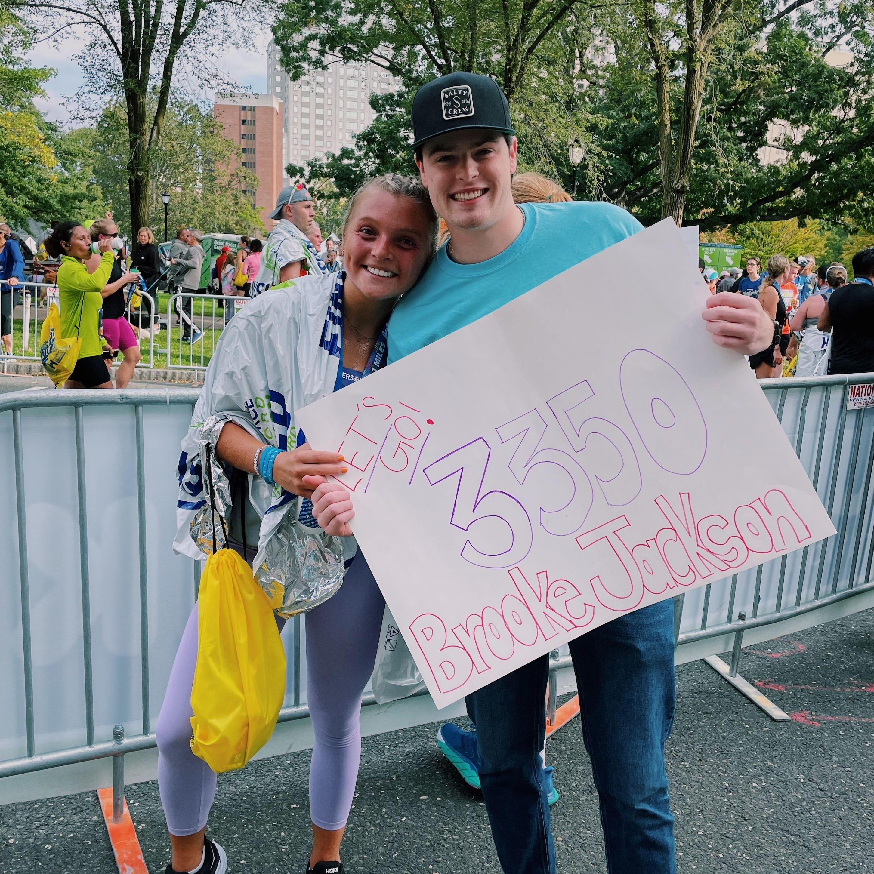 Brooke's first half marathon