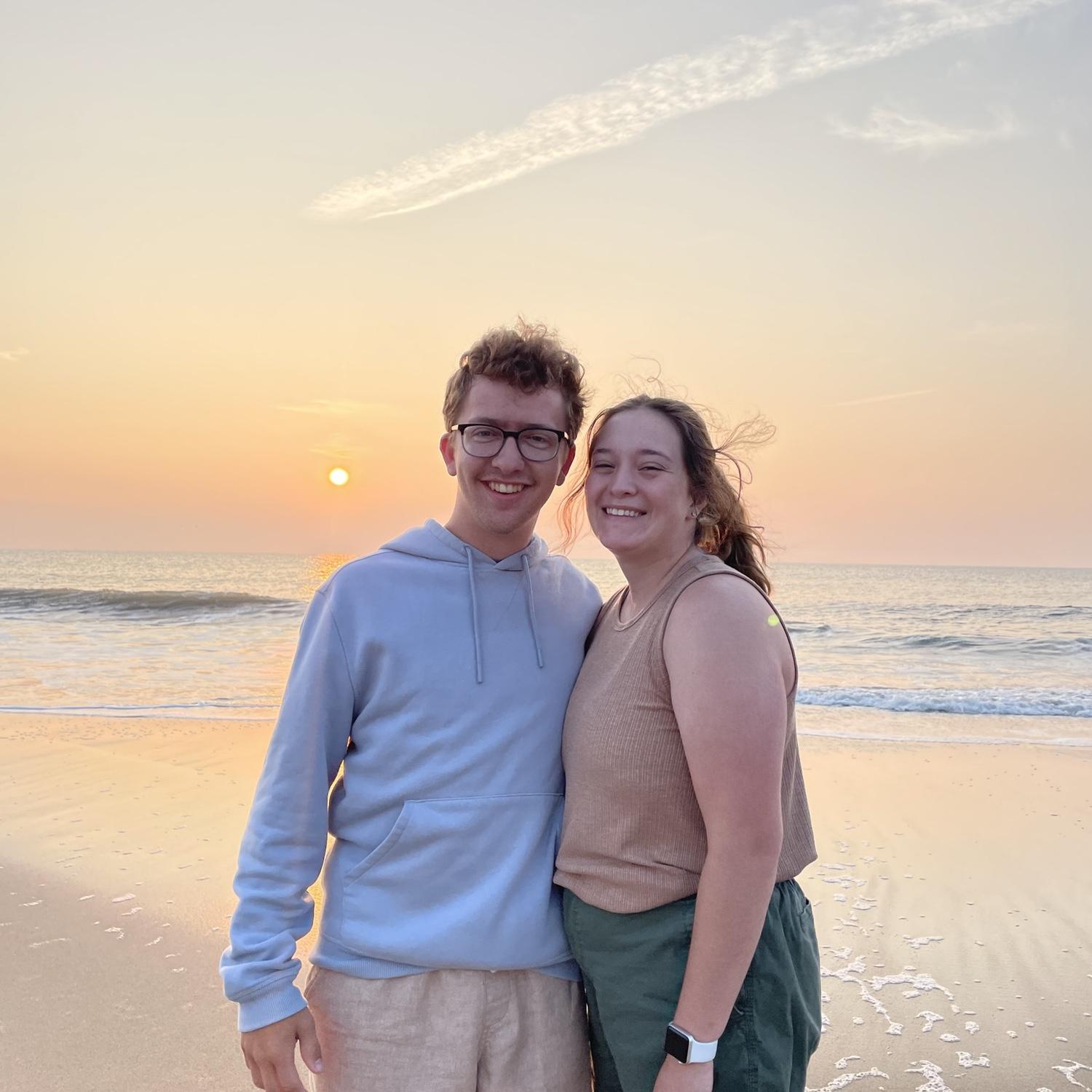 During a sunrise walk at the PMBC summer beach trip.