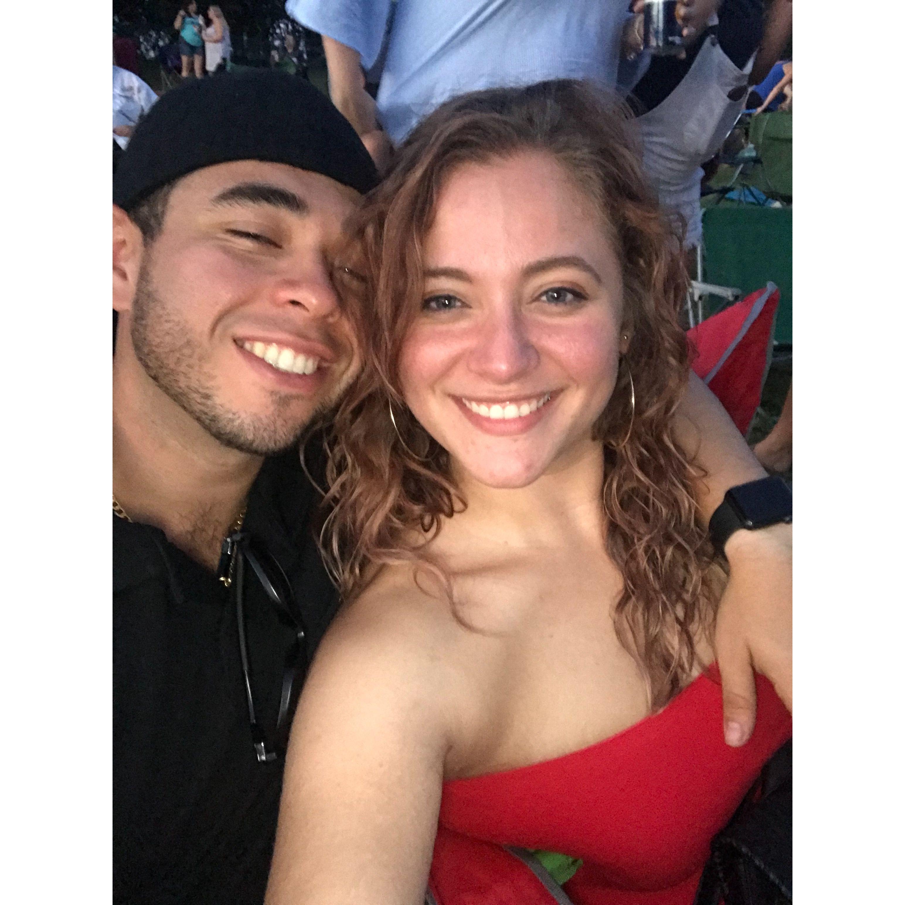 First concert and where he said "I love you" for the first time.