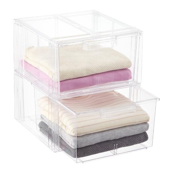 Clear Stackable Sweater Drawer