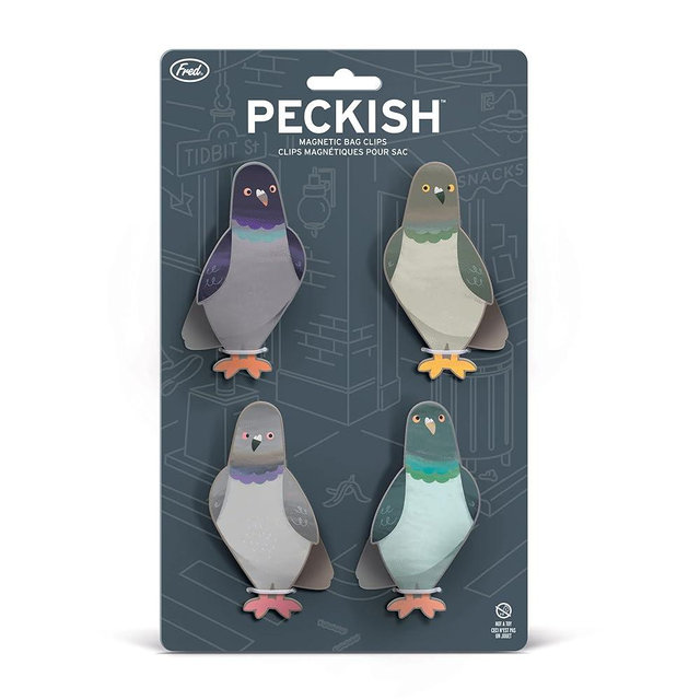 Genuine Fred PECKISH, Pigeon Magnetic Bag Clips