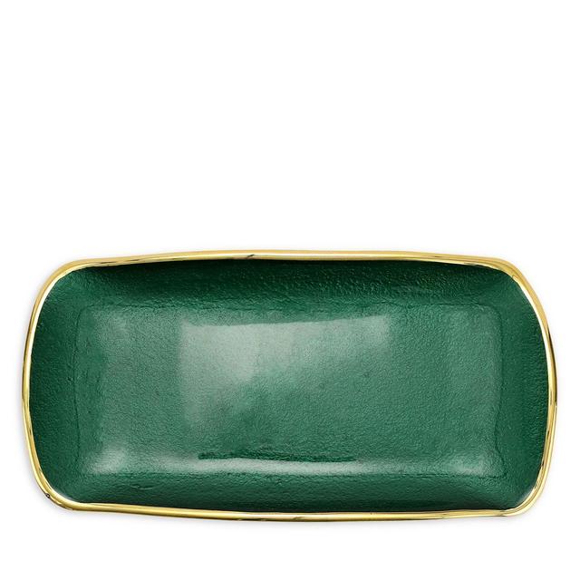 VIETRI Metallic Glass Rectangular Tray
