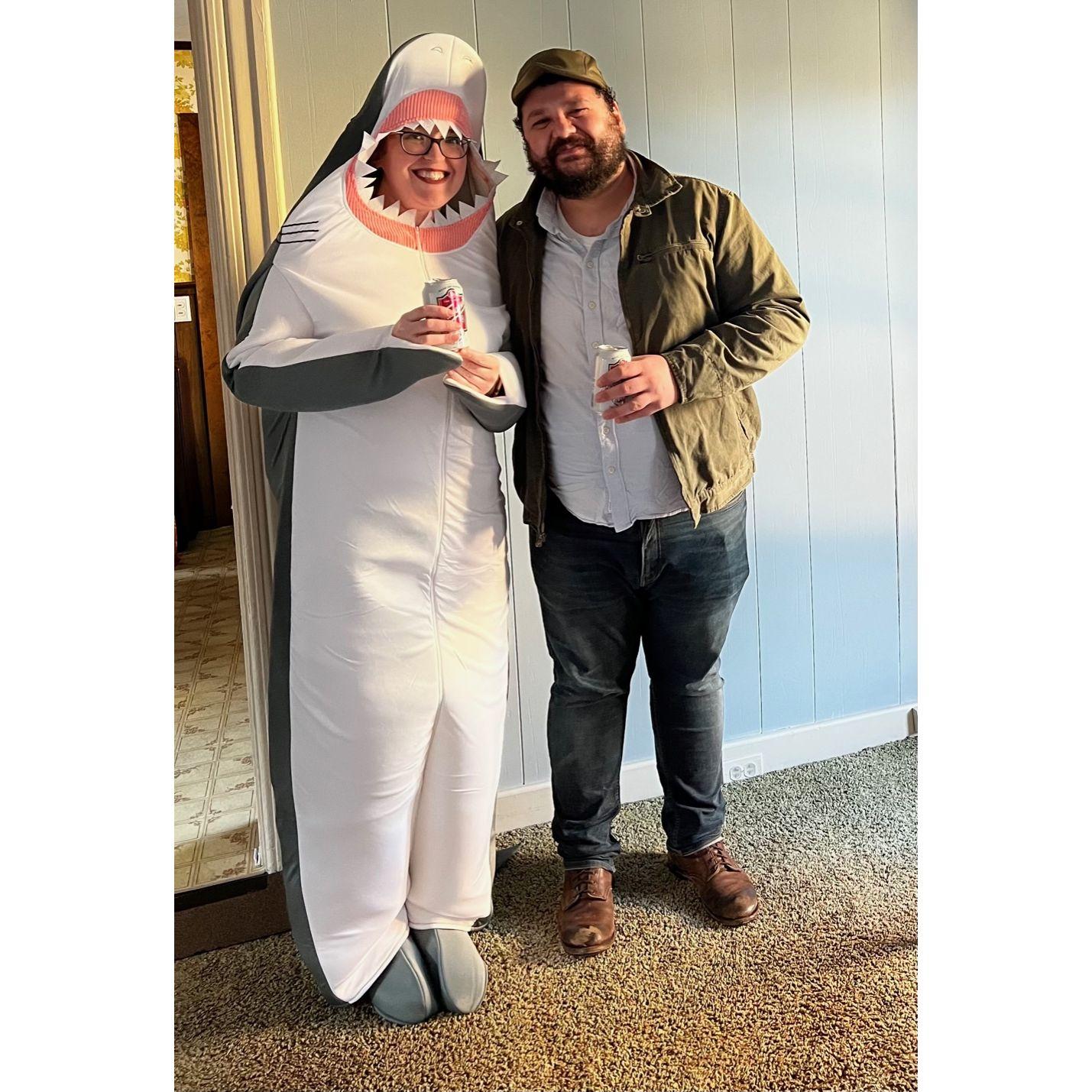 "Y'all know me. Know how I earn a livin'. I'll catch this bird for you, but it ain't gonna be easy. Bad fish." Jaws Halloween costumes 2022