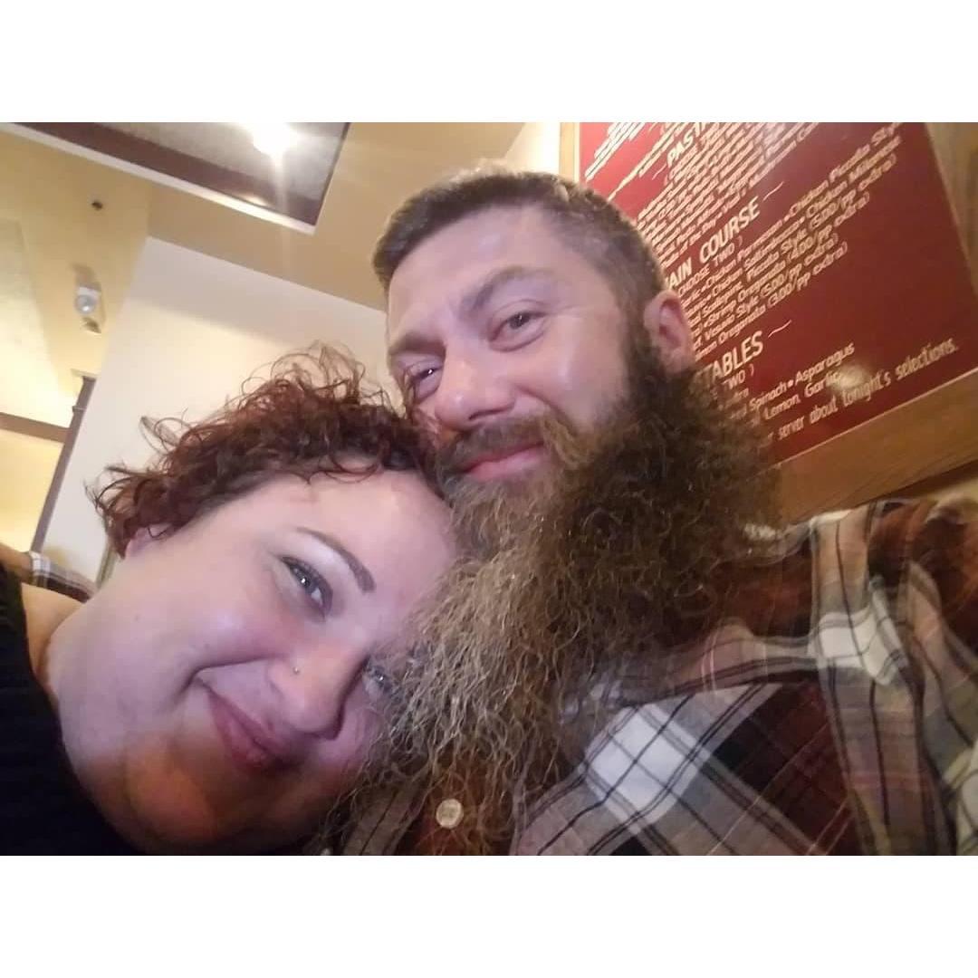Dinner date in Los Angeles, CA before the James Corden Show taping at Maggiano's Little Italy.