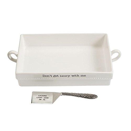 Mud Pie Ceramic Lasagna Baker Set of 2