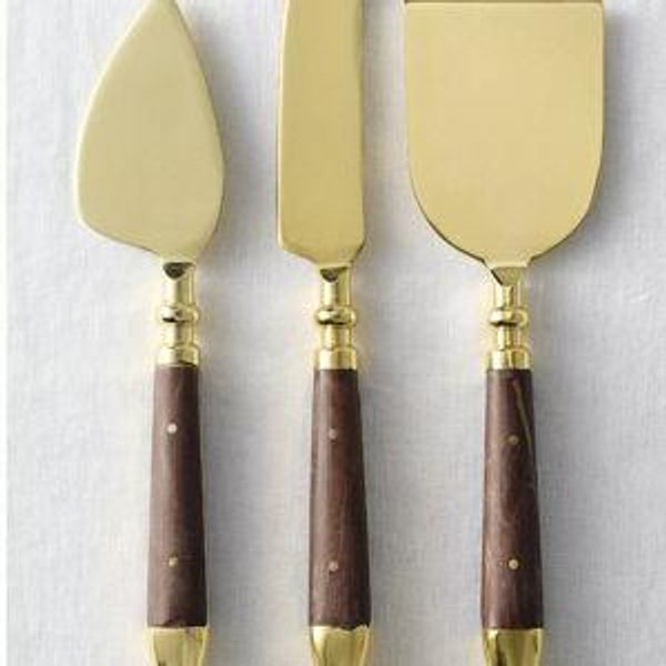 Woodland Metal Cheese Knives, Set of 3
