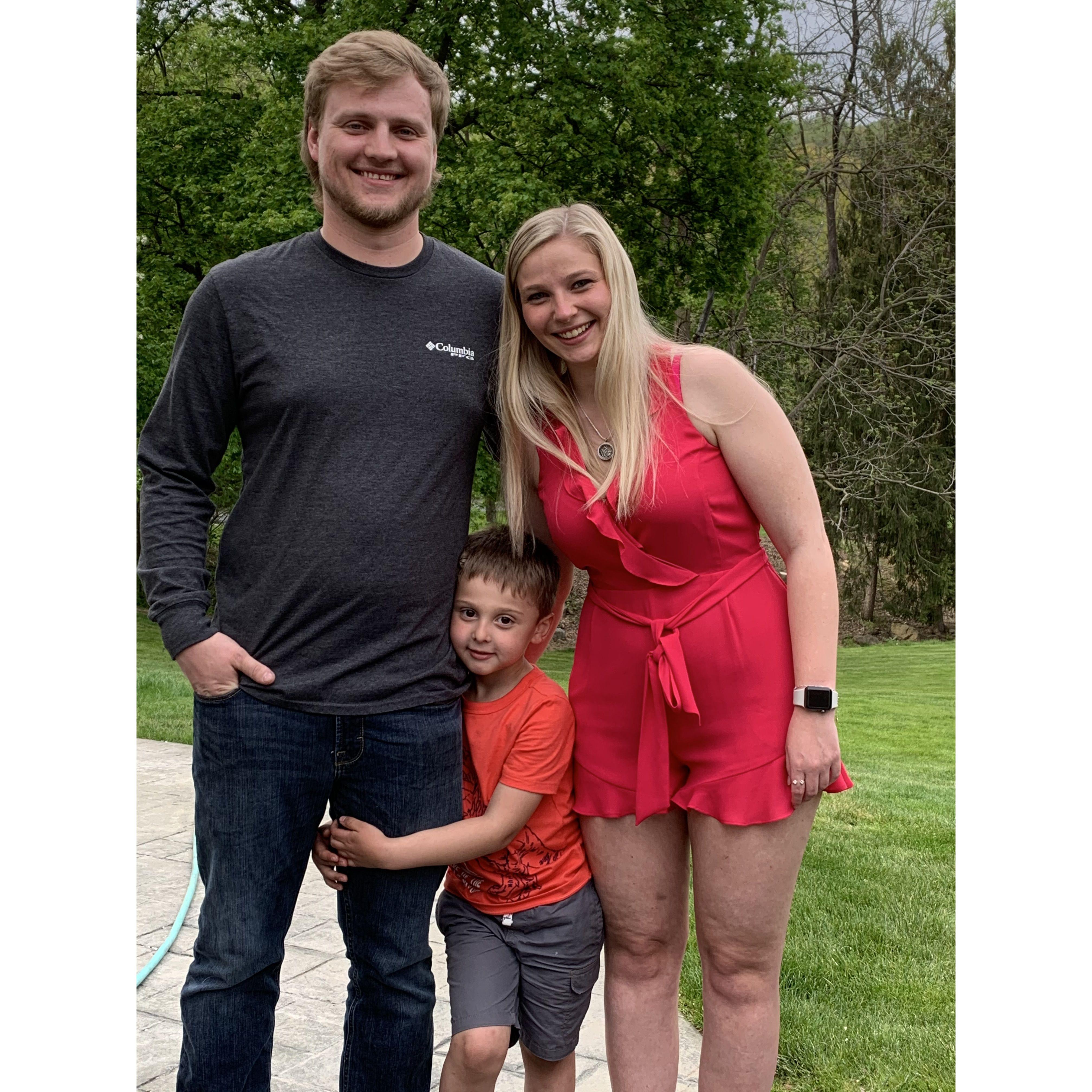 Liz and her favorite boys